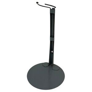 VTG Light/Dove Gray KAISER Doll Stand 4.5" Base Adjusts for 12-17" Doll Height